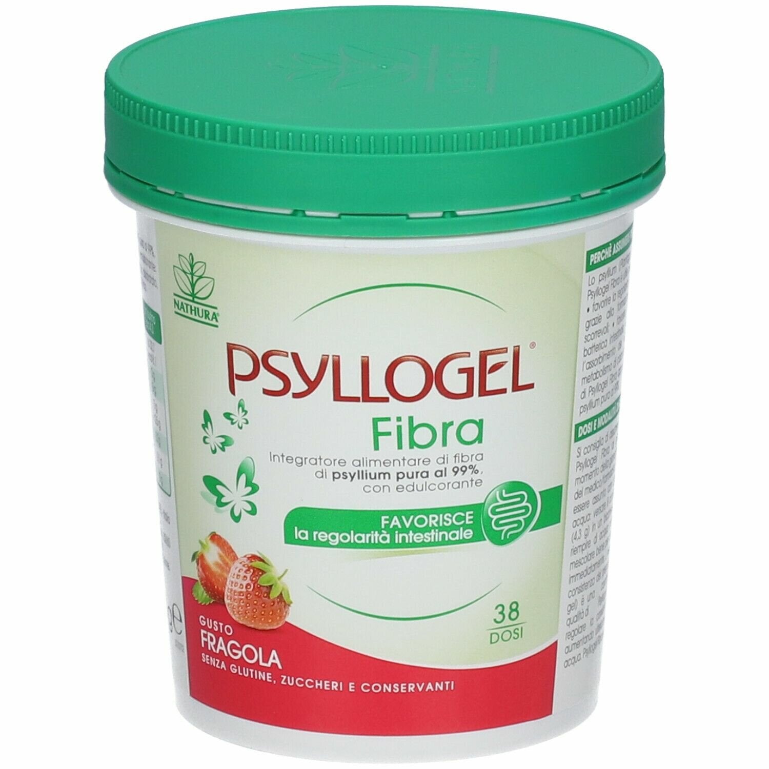 Psyllogel fibra fragola vaso 170 g