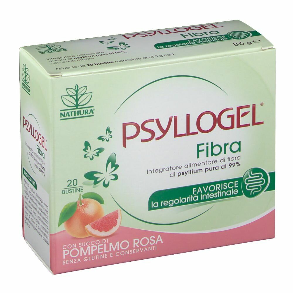 Psyllogel fibra pompelmo rosa 20 bustine