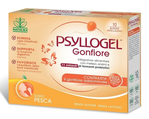 Psyllogel gonfiore pesca10bust