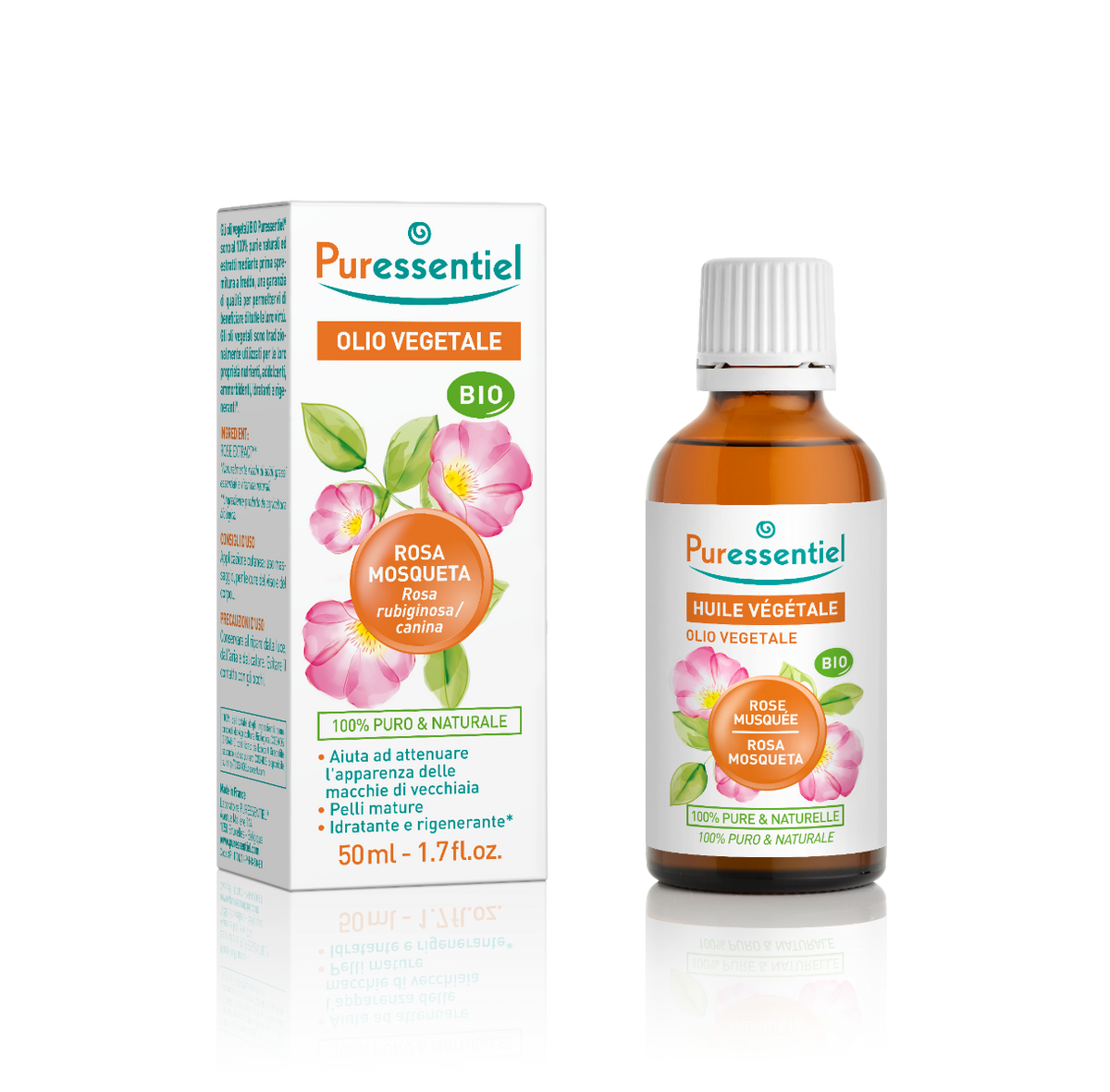 Puressentiel olio vegetale rosa mos