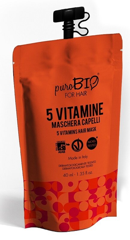Purobio for hair maschera alle 5 vitamine 40 ml