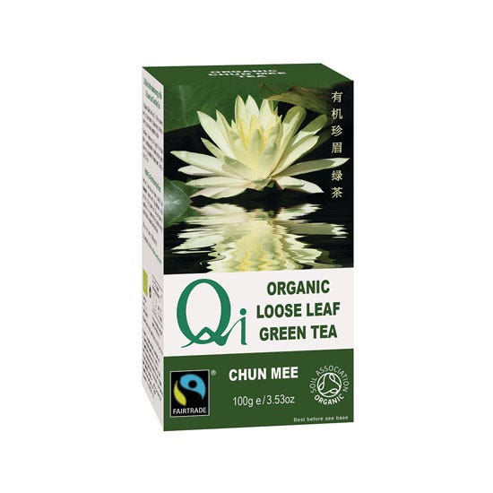 Qi te' verde cinese foglie100g
