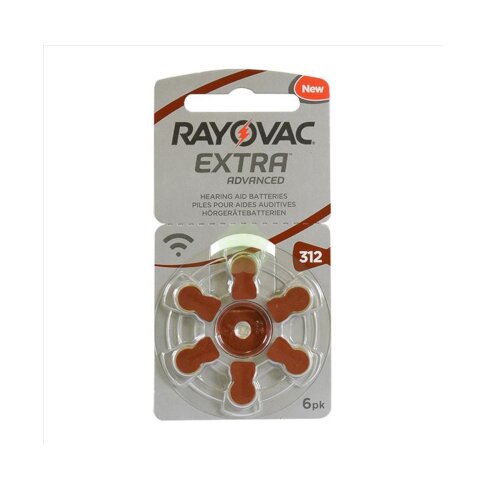 Rayovac batterie zinco ario modello 312 6 pezzi
