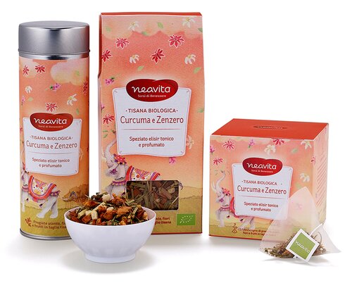 Ricarica tisana curcuma e zenzero bio 80 g