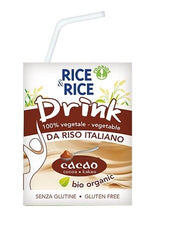 Rice&rice bevanda di riso con cacao con cannuccia 200 ml