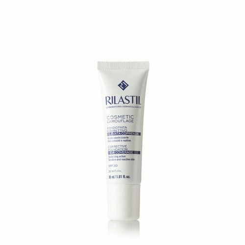 Rilastil Cosmetic Camouflage Fondotinta Correttivo Elevata Coprenza 20 Natural 30 ml
