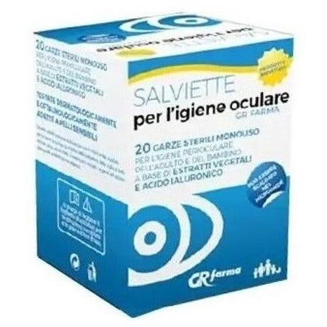 Salviette igiene oculare 20 pezzi