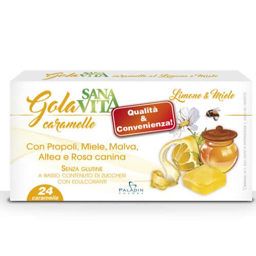 Sanavita gola limone miele 24 compresse