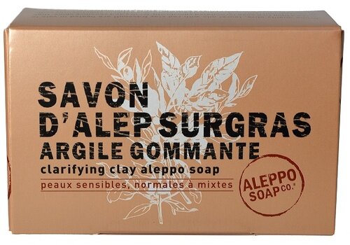 Sapone di aleppo surgras argilla scrub savon d'alep surgras argile gommante aleppo soap 100 g