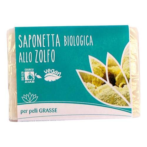 Saponetta zolfo bio pelli grasse