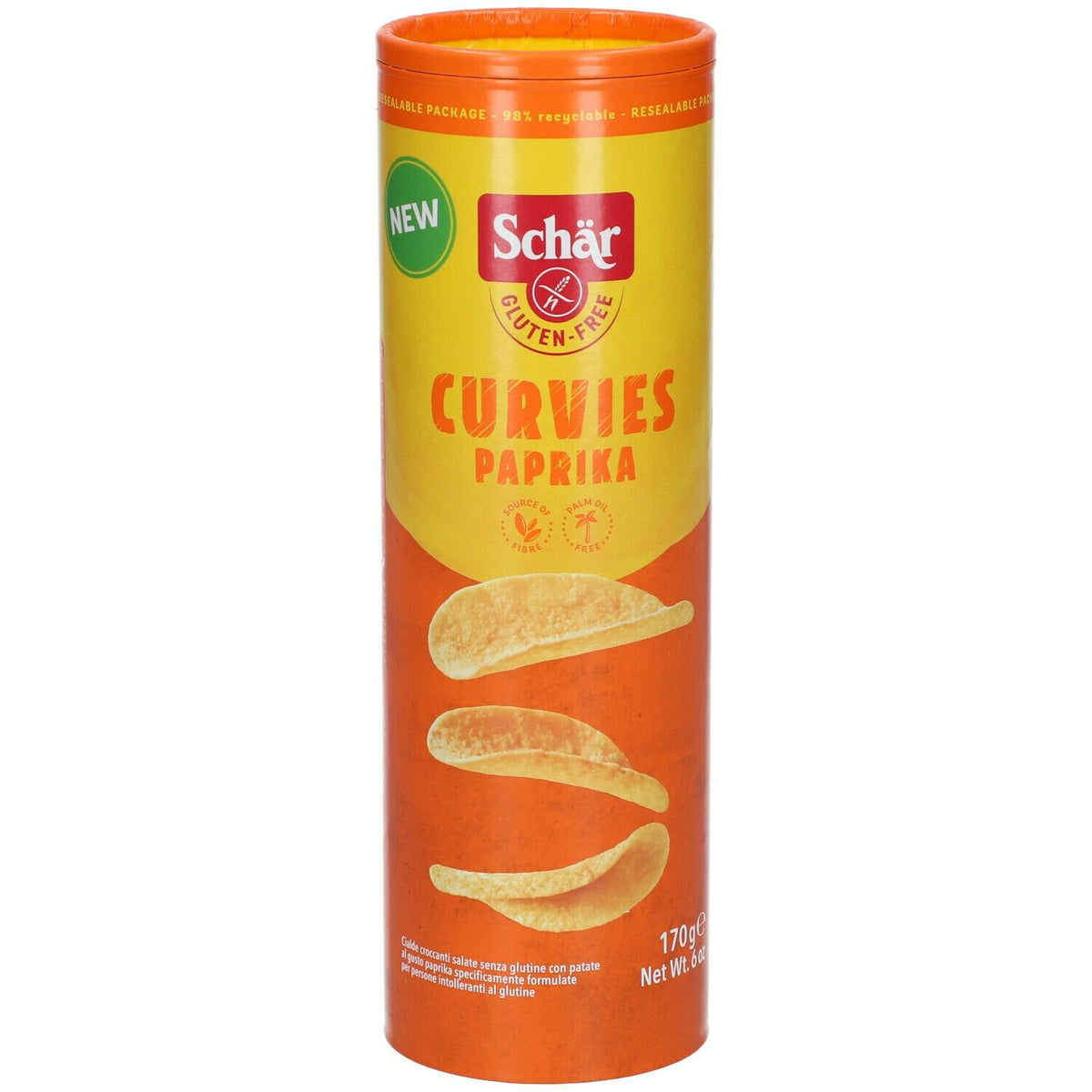 Schar curvies paprika 170 g