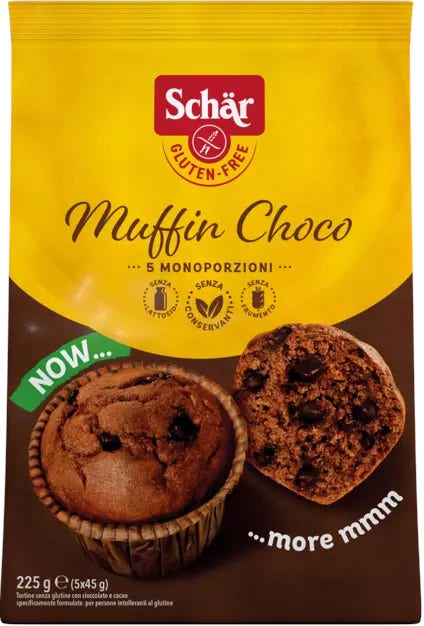 Schar muffin choco chip 225g