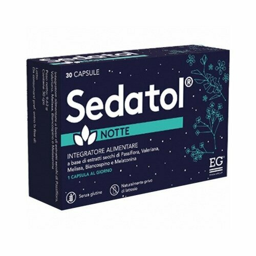 Sedatol Notte Integratore Per Sonno e Rilassamento 30 Capsule