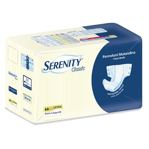 Serenity pannolone a mutandina classic extra xl 15 pezzi