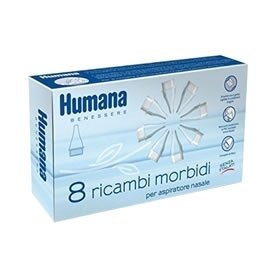 Set ricambi morbidi per aspiratore nasale humana 8 pezzi