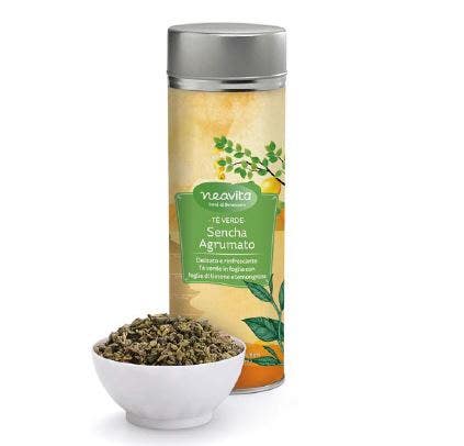 Silver tin sencha agrumato nea