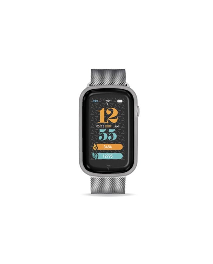 Smartwatch steps maglia silver