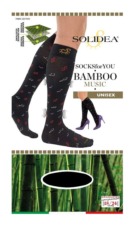 Socks fy bamboo music nero m