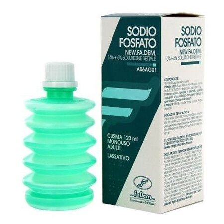 Sodio fosfato new fadem stitichezza soluzione rettale 120 ml