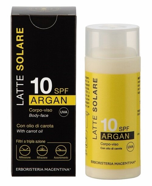 Solare argan 10spf 125 ml latte