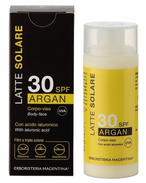 Solare argan 30spf 125 ml latte