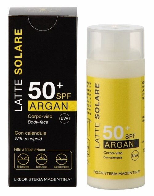 Solare argan 50+ 125 ml latte