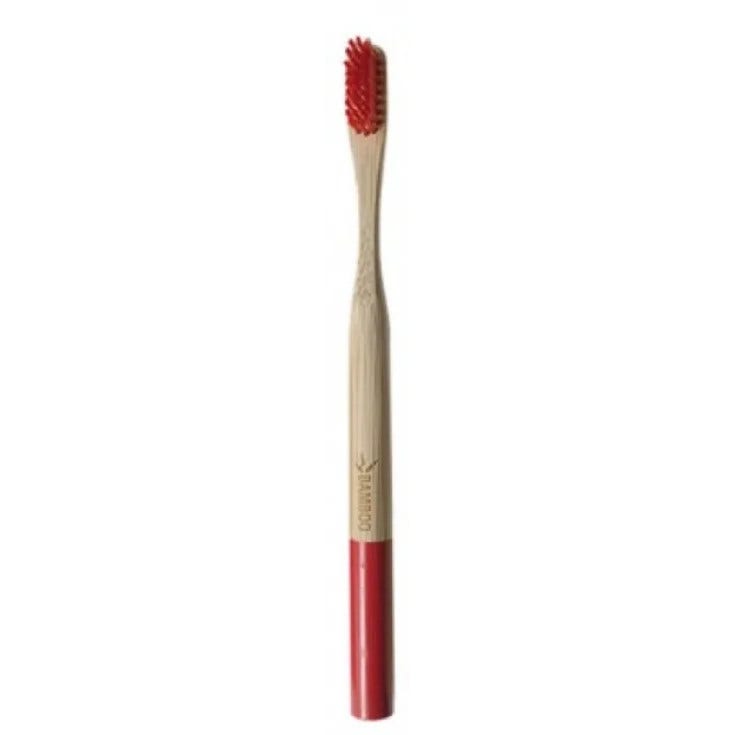 Spazzolino bamboo medium rosso