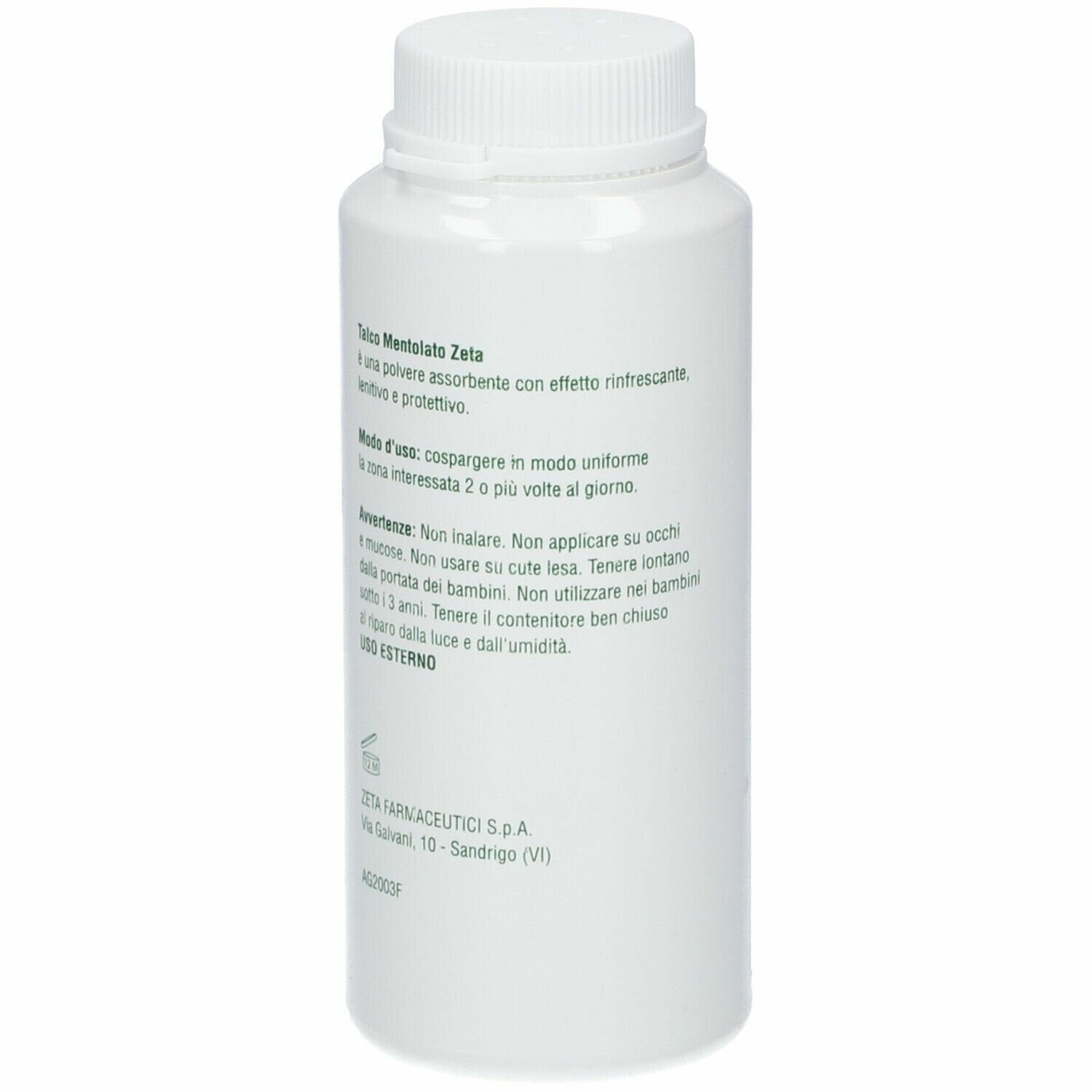 Talco mentolato zeta 100g