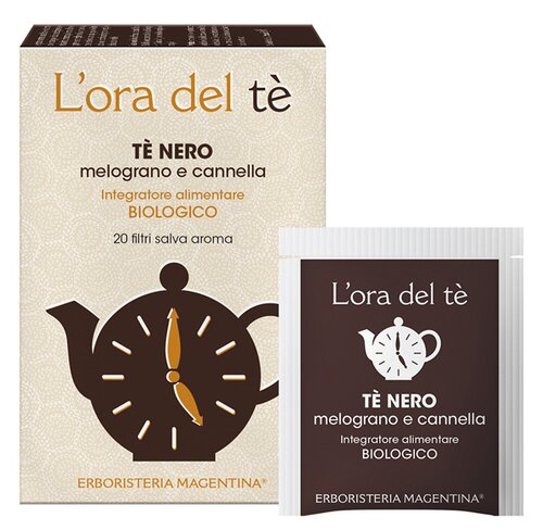 Te' nero melograno/cannella bio 20 filtri 30 g