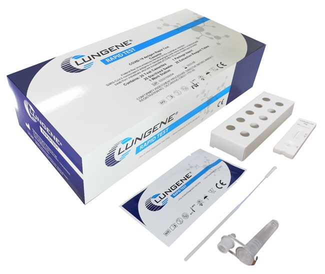 Test antigenico rapido covid-19 clungene determinazione qualitativa antigeni sars-cov-2 in tamponi nasali/nasofaringei/orofaringei mediante immunocromatografia 25 pezzi uso profess