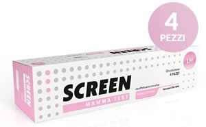 Test rapido che rileva tramite urina l'ormone lh individuando il periodo di ovulazione 4 pezzi screen mamma test ovulazione