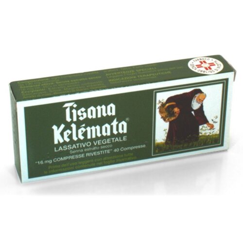 Tisana kelemata senna foglie lassativo vegetale 40 compresse rivestite