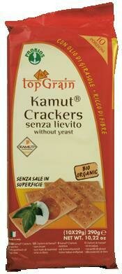 Top grain kamut crackers 290 g senza lievito