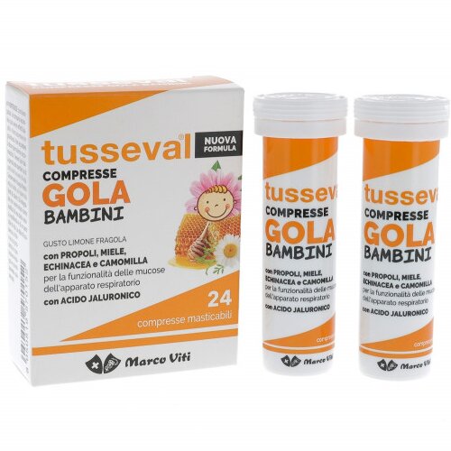 Tusseval gola bambini 24 compresse