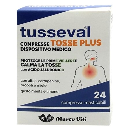 Tusseval tosse plus 24 compresse