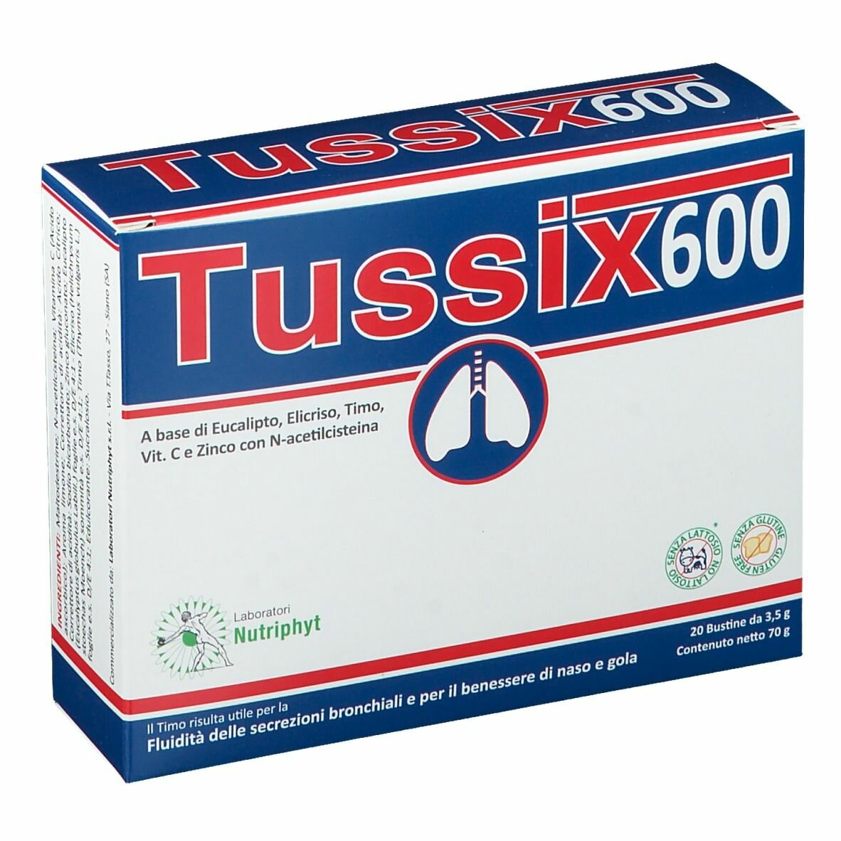 Tussix 600 integratore vie respiratorie 20 bustine