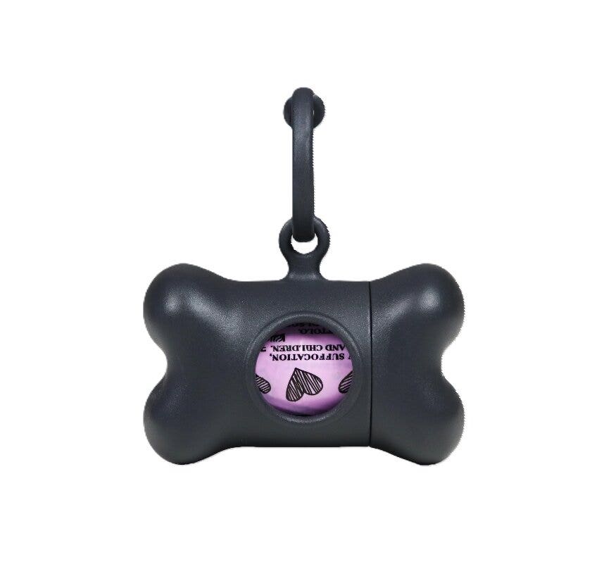 United pets bon tonico nano collezione classic colore grigio porta sacchettini igienici