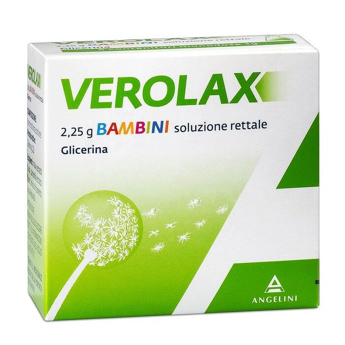 Verolax Bambini Soluzione Rettale Glicerina 2,25 g 6 clismi
