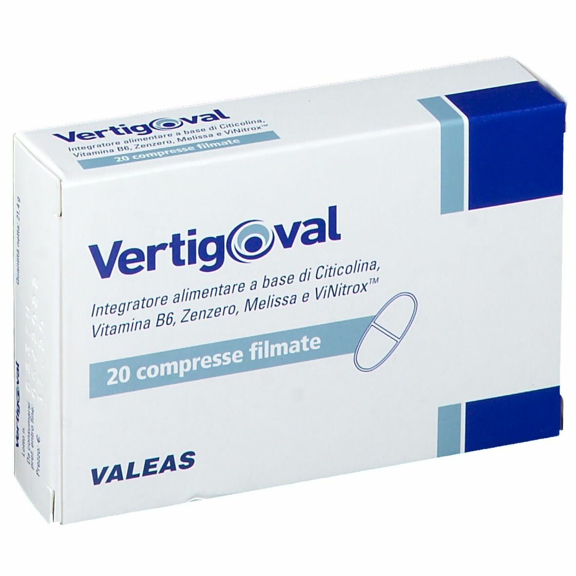 Vertigoval Integratore per Disturbi dell’Equilibrio 20 compresse
