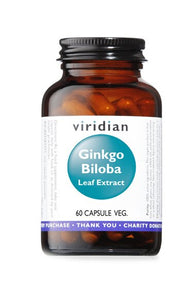 Viridian ginkgo biloba leaf extra 60 capsule