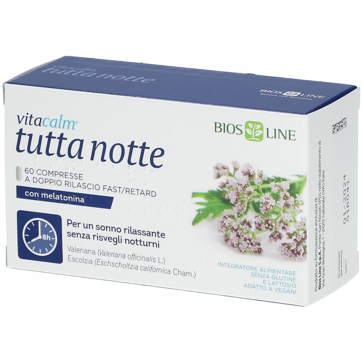 Vitacalm tutta notte mel 60cpr