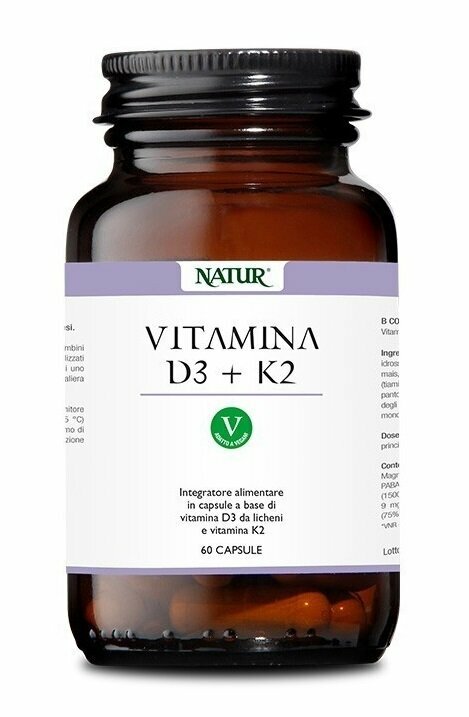 Vitamina d3+k2 60cps