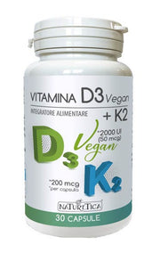 Vitamina d3 vegan + k2 30 capsule