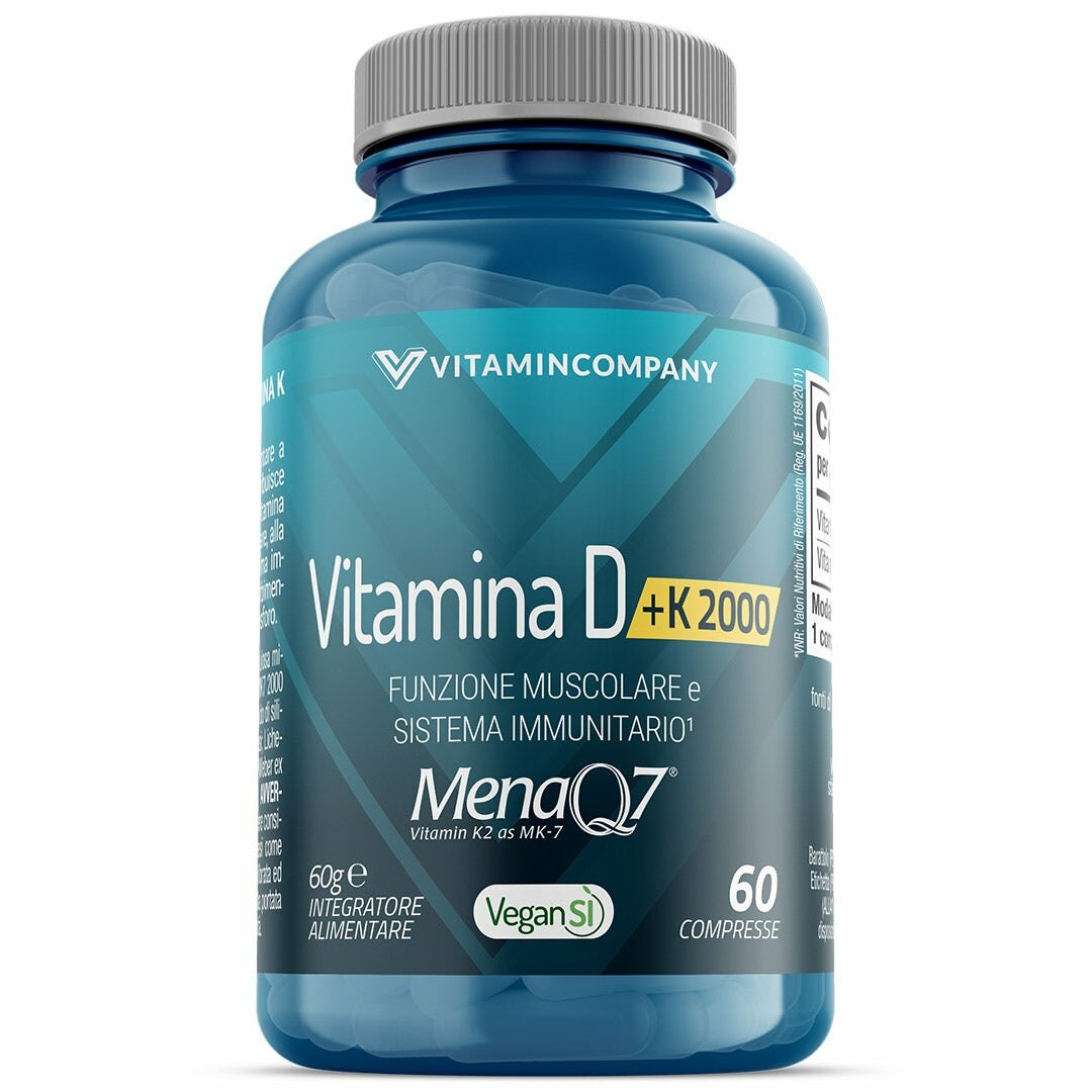 Vitamincompany new vitamina d+k 2000 60 compresse