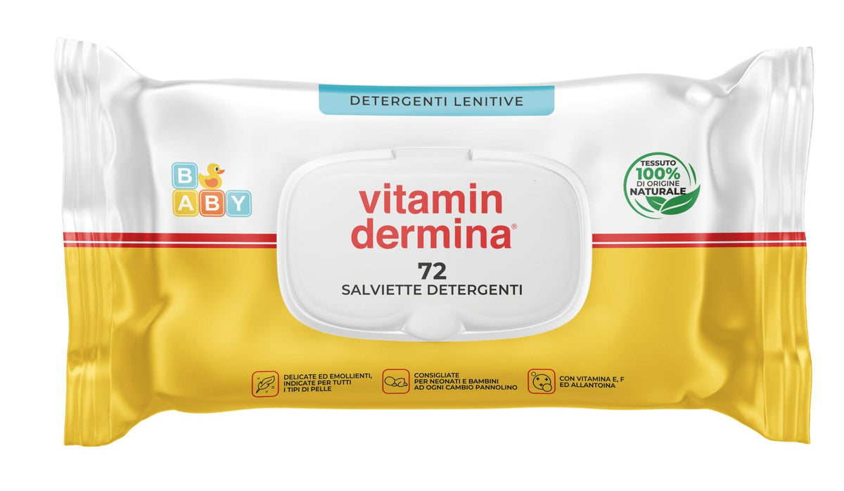 Vitamindermina salviette detergenti lenitive 72 pezzi