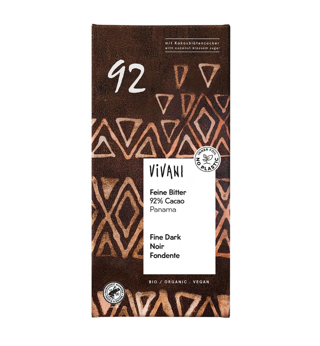 Vivani cioccolato fondente 92%