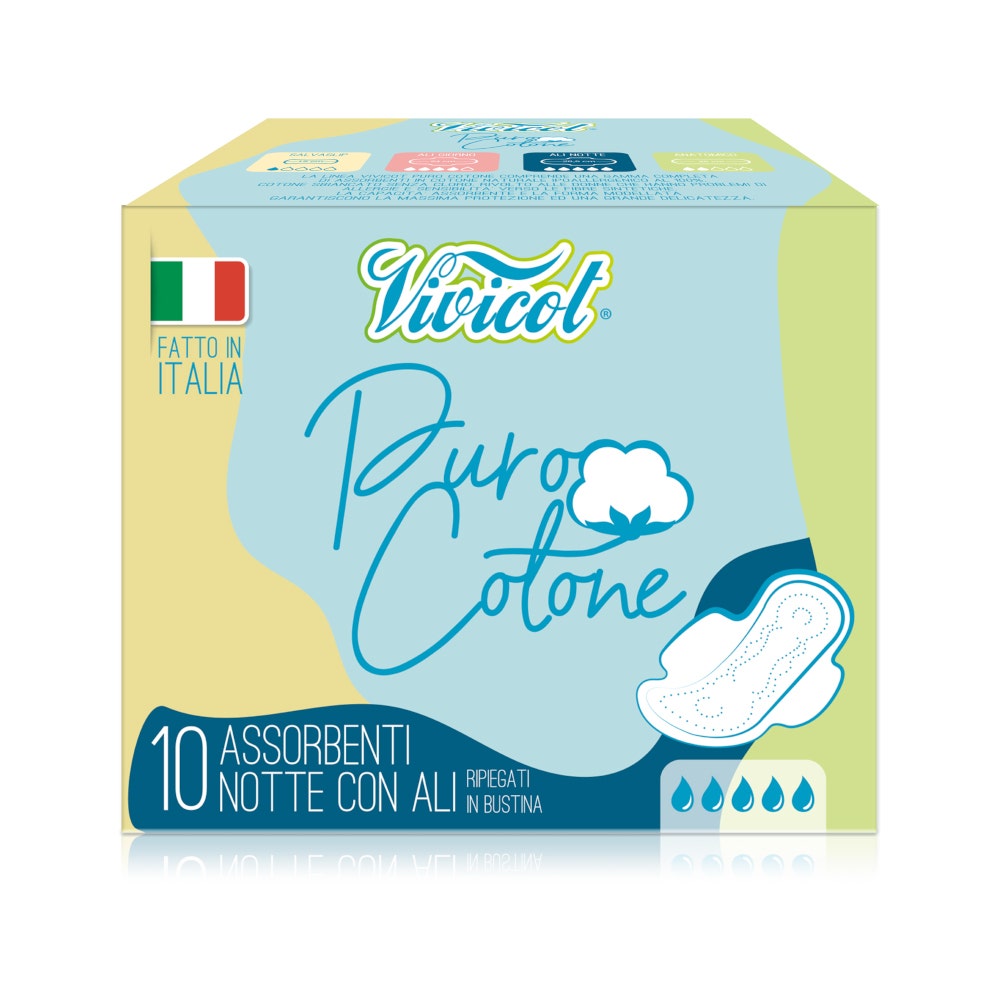 Vivicot puro cot ali notte10 pezzi