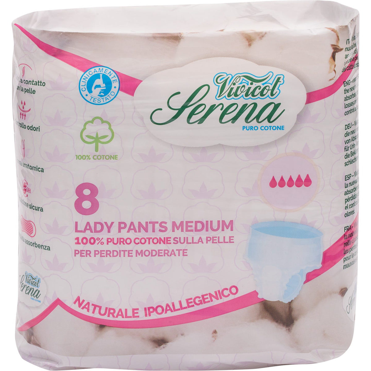 Vivicot serena lady pants m8 pezzi