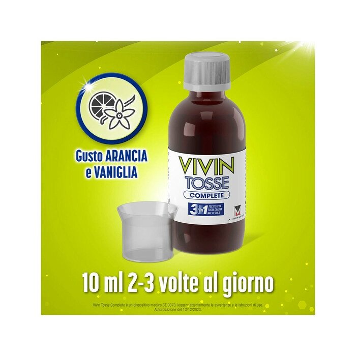 Vivin Tosse Complete 3 in 1 Sciroppo Tosse Grassa e Secca 150 ml