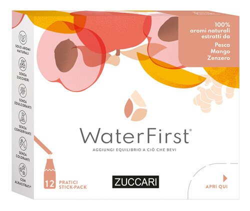 Water first pesca-mango-zenzero 12 stick pack